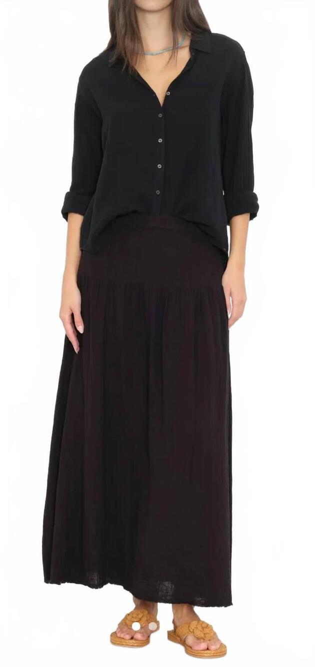 NEW XIRENA evelyn maxi skirt in black